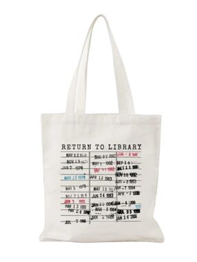Tote: Library Return Vintage Stamp